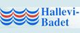 HALLEVIBADET logotyp