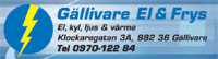 GÄLLIVARE EL & FRYS logotyp